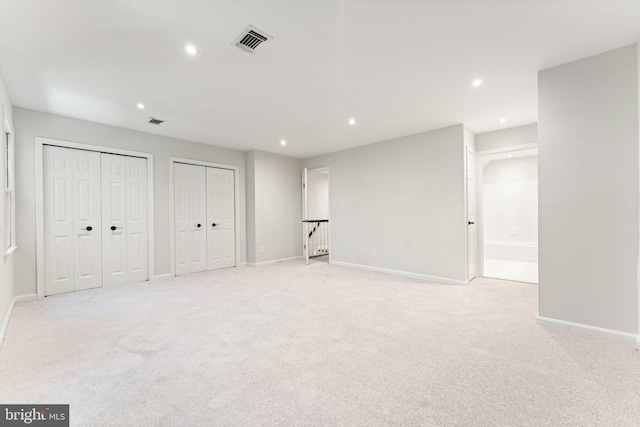 12560 Kempston Ln, Woodbridge, VA 22192 - basement with recessed lighting and light carpet