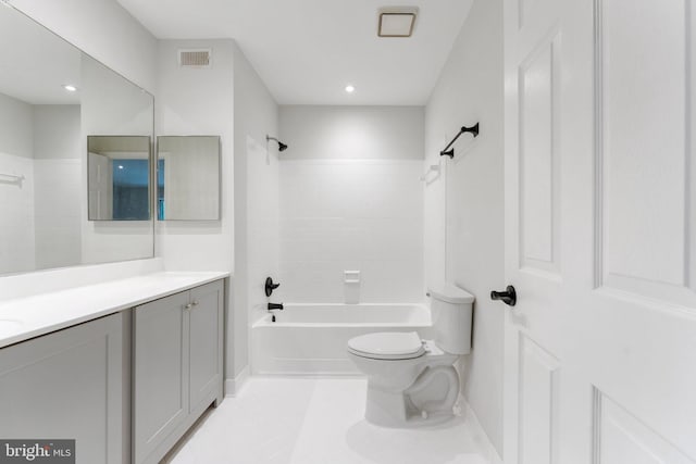 12560 Kempston Ln, Woodbridge, VA 22192 - full bathroom featuring vanity, bathing tub / shower combination, and tile patterned flooring