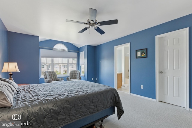 243 Prince William Way, Chalfont, PA 18914 - carpeted bedroom with ceiling fan and ensuite bathroom