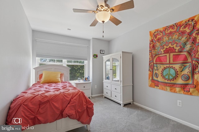 243 Prince William Way, Chalfont, PA 18914 - carpeted bedroom with baseboards and a ceiling fan