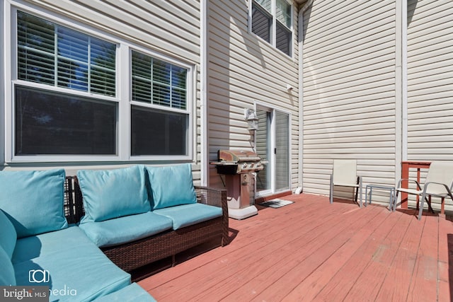 243 Prince William Way, Chalfont, PA 18914 - wooden deck featuring an outdoor hangout area and area for grilling