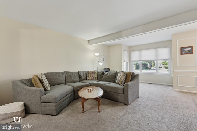243 Prince William Way, Chalfont, PA 18914 - living area with carpet flooring and baseboards