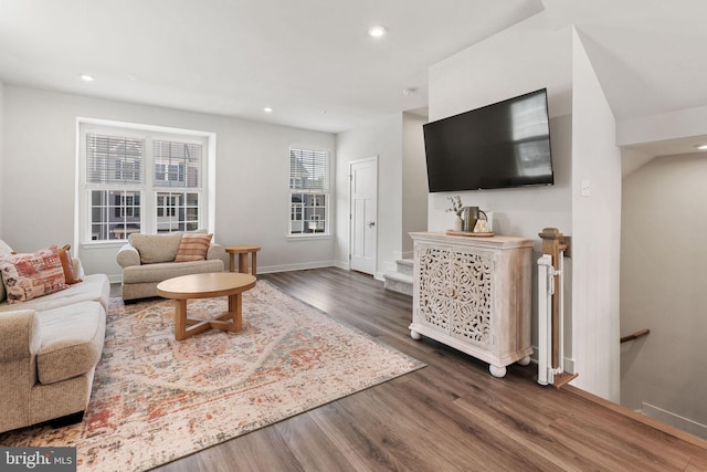 28 Boot Ln, Gilbertsville, PA 19525 - living area with wood finished floors and recessed lighting
