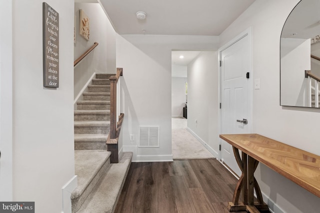 28 Boot Ln, Gilbertsville, PA 19525 - entryway featuring stairs and wood finished floors
