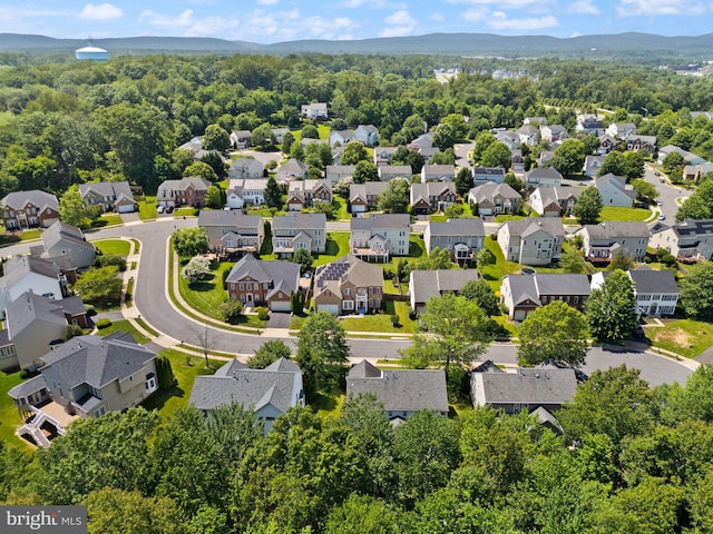 14512 Penderlea Ct, Gainesville, VA 20155 - aerial perspective of suburban area with a mountain backdrop