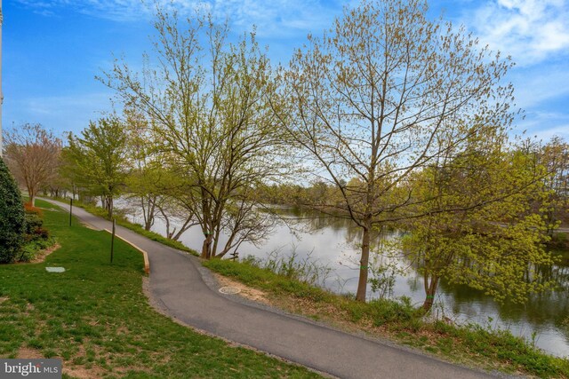 6532 Grange Ln Unit 103, Alexandria, VA 22315 - view of property's community with a water view and a lawn