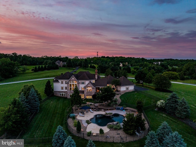 2740 Allen Glen Dr, Mechanicsburg, PA 17055 - aerial view of property and surrounding area with a pool area