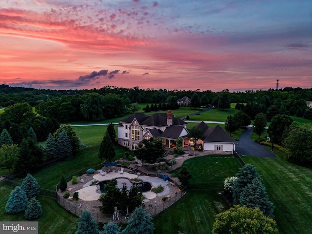 2740 Allen Glen Dr, Mechanicsburg, PA 17055 - aerial view at dusk