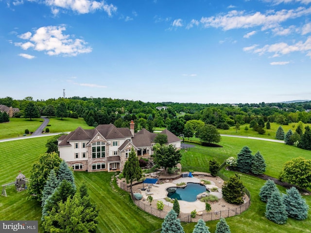 2740 Allen Glen Dr, Mechanicsburg, PA 17055 - aerial view of property and surrounding area with a pool