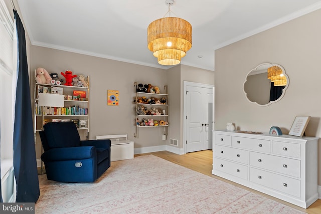 2740 Allen Glen Dr, Mechanicsburg, PA 17055 - sitting room featuring crown molding and wood finished floors