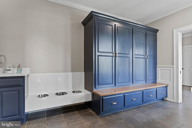 2740 Allen Glen Dr, Mechanicsburg, PA 17055 - mudroom featuring ornamental molding