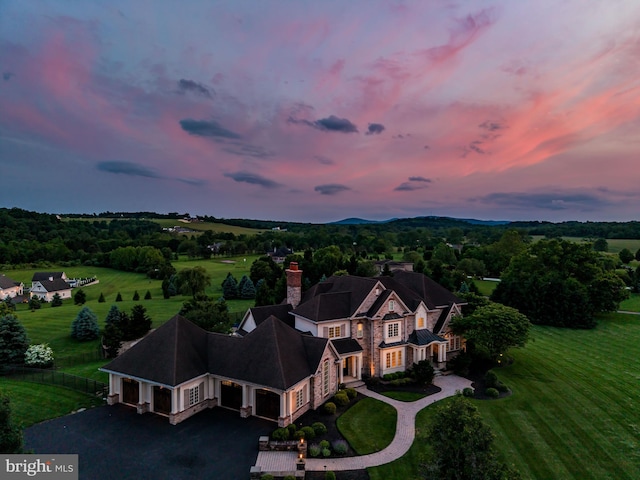 2740 Allen Glen Dr, Mechanicsburg, PA 17055 - aerial view at dusk