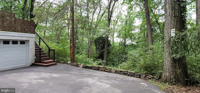 540 Weadley Rd, King Of Prussia, PA 19406 - view of patio / terrace with stairs and a view of trees