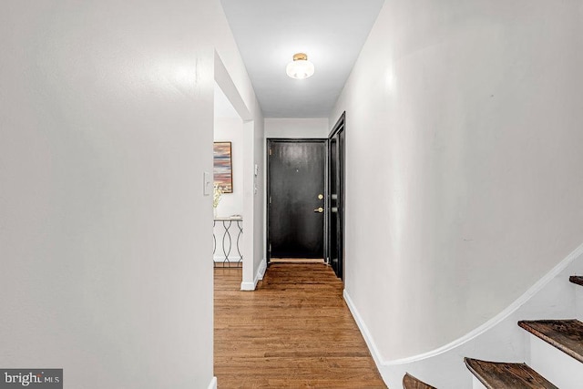 1528 Stuyvesant Ave, Trenton, NJ 08618 - hall with wood finished floors and stairway