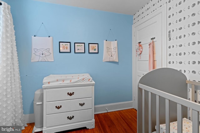 16 E Abington Ave, Philadelphia, PA 19118 - bedroom with a nursery area and wood finished floors
