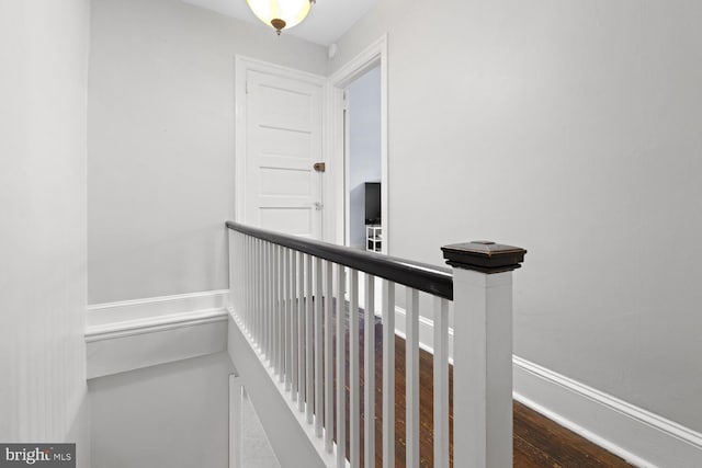 16 E Abington Ave, Philadelphia, PA 19118 - corridor featuring an upstairs landing and wood finished floors