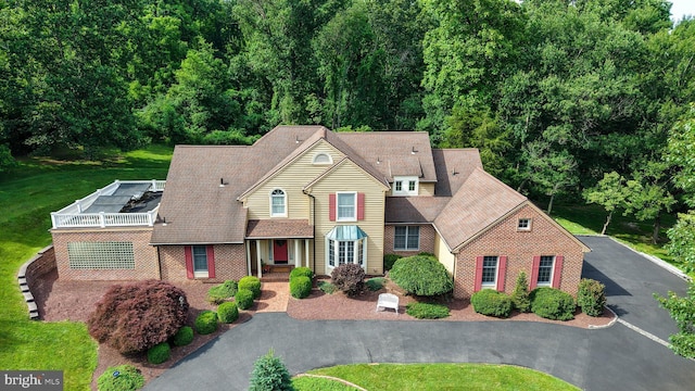 14 Quail Ridge Dr, Reading, PA 19607 - view of front of house with brick siding