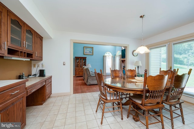 14 Quail Ridge Dr, Reading, PA 19607 - dining space featuring healthy amount of natural light and built in study area