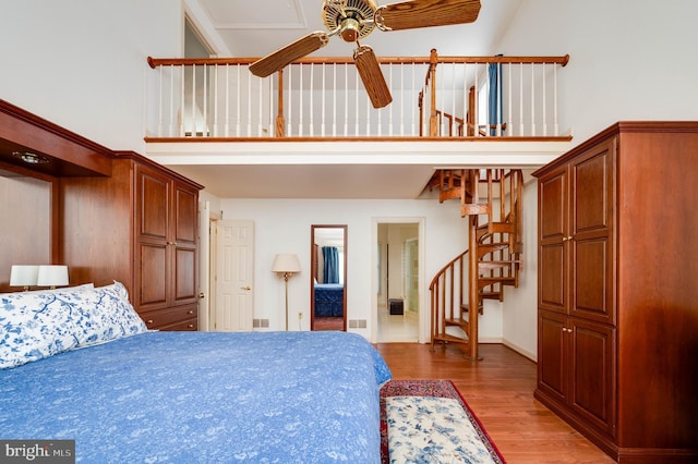14 Quail Ridge Dr, Reading, PA 19607 - bedroom featuring a high ceiling and light wood finished floors