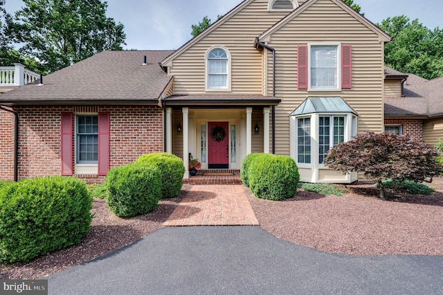 14 Quail Ridge Dr, Reading, PA 19607 - view of front of property with roof with shingles and brick siding