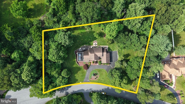 14 Quail Ridge Dr, Reading, PA 19607 - aerial view of property and surrounding area with property boundaries highlighted