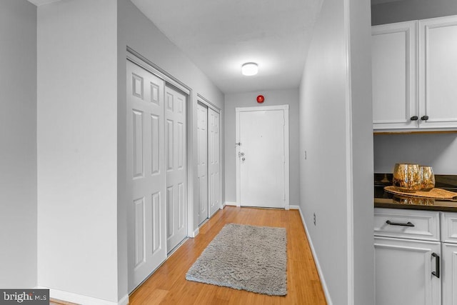 8308 Flower Ave Unit 403, Takoma Park, MD 20912 - entryway featuring light wood-style floors and baseboards