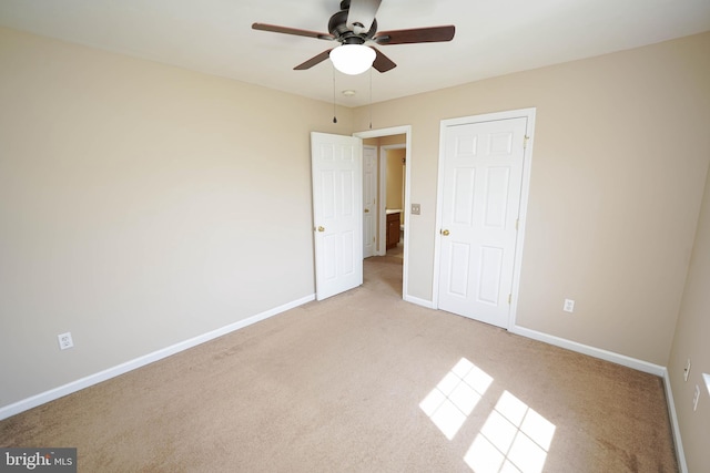 1322 Aspen Dr, Salisbury, MD 21804 - unfurnished bedroom with light colored carpet and ceiling fan