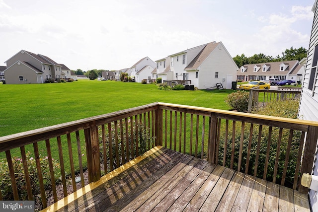 1322 Aspen Dr, Salisbury, MD 21804 - deck with a residential view and a lawn