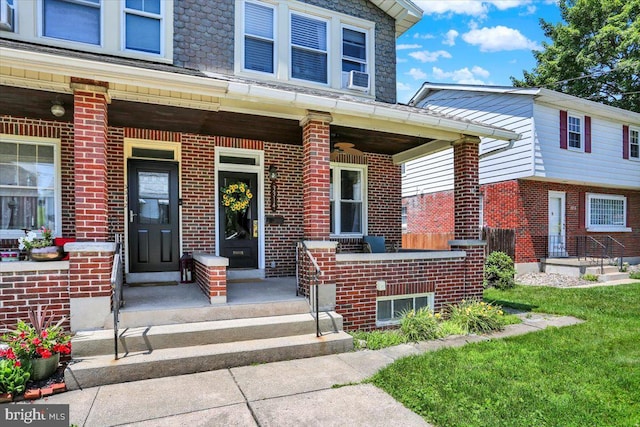 3314 Orchard Pl, Reading, PA 19605 - property entrance with brick siding and covered porch
