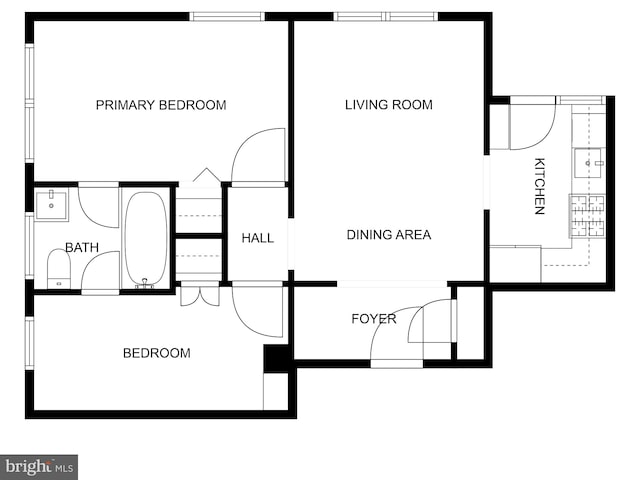1833 S St NW Unit 2, Washington, DC 20009 - view of floor plan / room layout