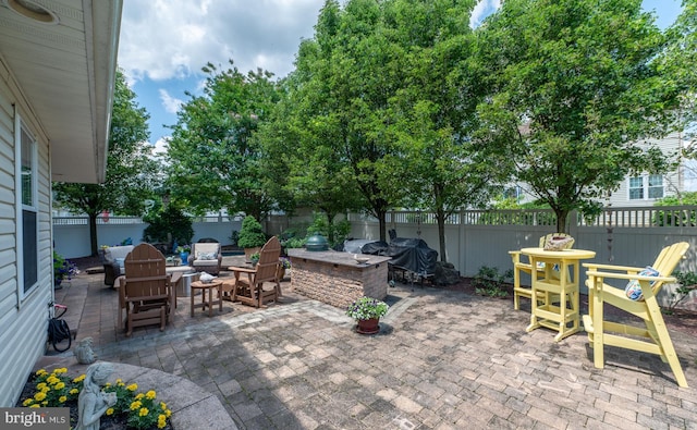 1421 Custom House Sq, Bensalem, PA 19020 - fenced backyard featuring a patio area and grilling area