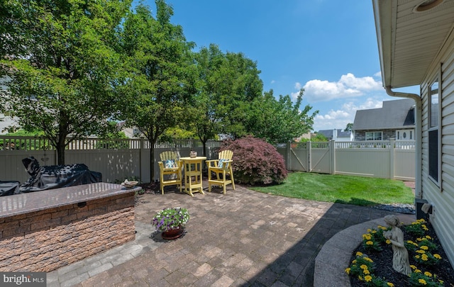 1421 Custom House Sq, Bensalem, PA 19020 - fenced backyard featuring a patio area and outdoor dining area