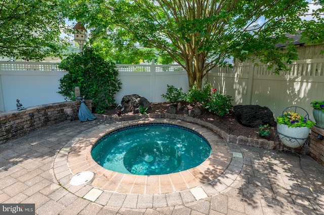 1421 Custom House Sq, Bensalem, PA 19020 - view of pool featuring a fenced backyard and a patio