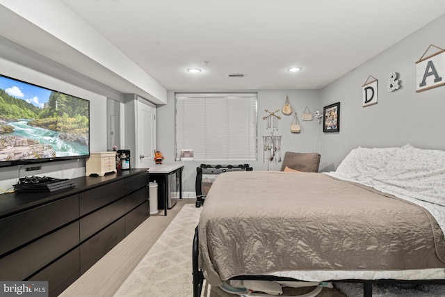 2115 Carpenter St Unit 1, Philadelphia, PA 19146 - bedroom featuring light wood finished floors and recessed lighting