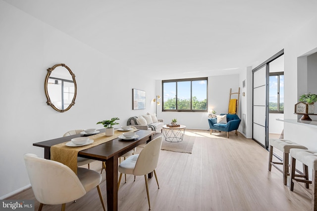 5500 Holmes Run Pkwy Unit 1103, Alexandria, VA 22304 - dining room with healthy amount of natural light and light wood-style floors