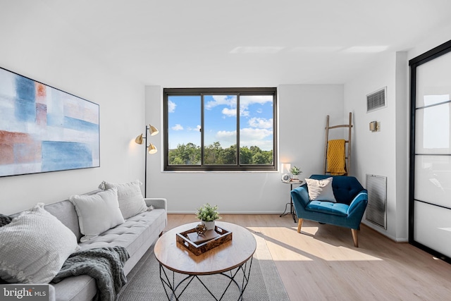5500 Holmes Run Pkwy Unit 1103, Alexandria, VA 22304 - living area featuring light wood finished floors and baseboards
