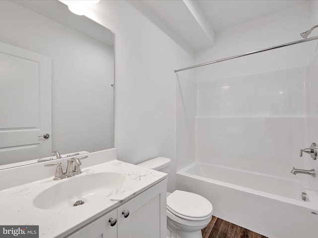 564 Monocacy Trl, Spring Grove, PA 17362 - bathroom with vanity, wood finished floors, and bathing tub / shower combination