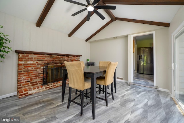 616 Dartmouth Ave, Cinnaminson, NJ 08077 - dining area with ceiling fan and baseboards