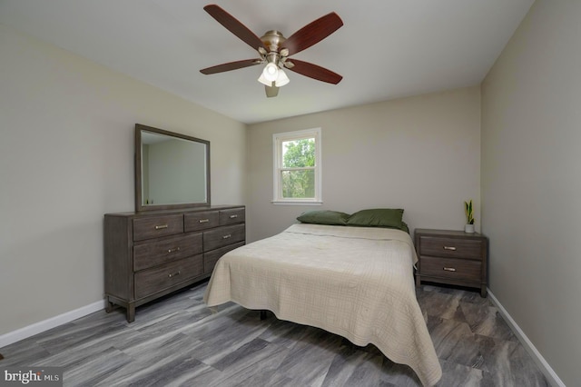 616 Dartmouth Ave, Cinnaminson, NJ 08077 - bedroom featuring wood finished floors and ceiling fan