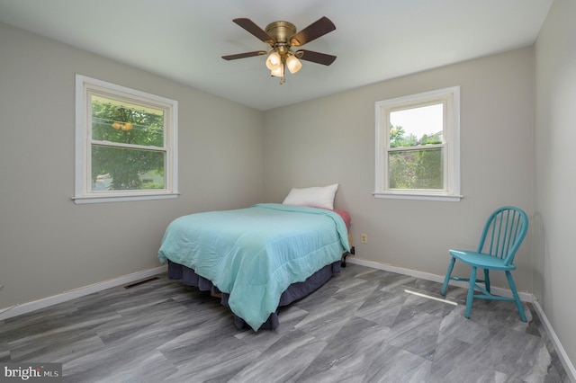 616 Dartmouth Ave, Cinnaminson, NJ 08077 - bedroom with baseboards and a ceiling fan