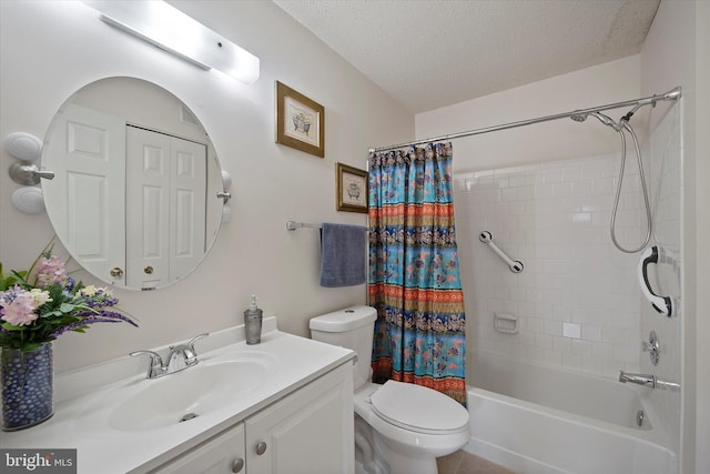 119 Prosperity Ave SE Unit C, Leesburg, VA 20175 - full bath with vanity, shower / bath combo with shower curtain, and a textured ceiling
