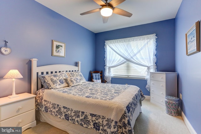 6210 Thornhill Ln, Mechanicsburg, PA 17050 - carpeted bedroom with ceiling fan and baseboards