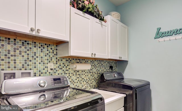 6210 Thornhill Ln, Mechanicsburg, PA 17050 - washroom featuring independent washer and dryer and cabinet space