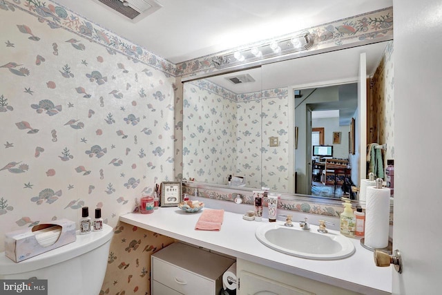 78 Kent Ave, Marlton, NJ 08053 - bathroom featuring wallpapered walls and vanity