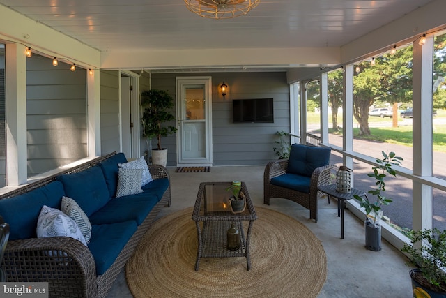 503 Mulberry St, Milton, DE 19968 - sunroom featuring plenty of natural light and outdoor lounge area