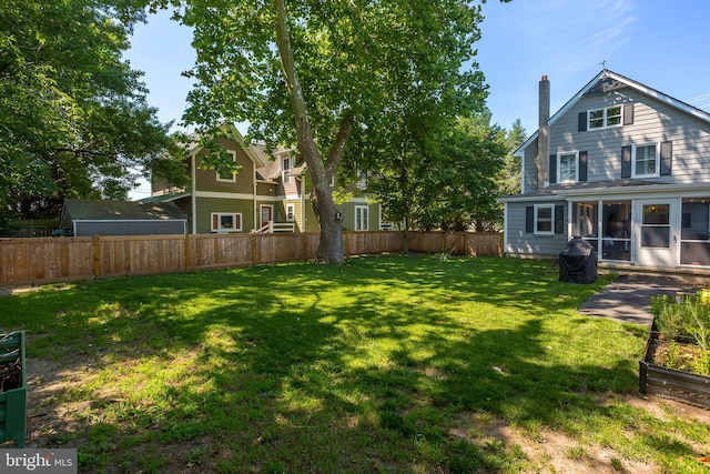503 Mulberry St, Milton, DE 19968 - view of yard featuring a sunroom