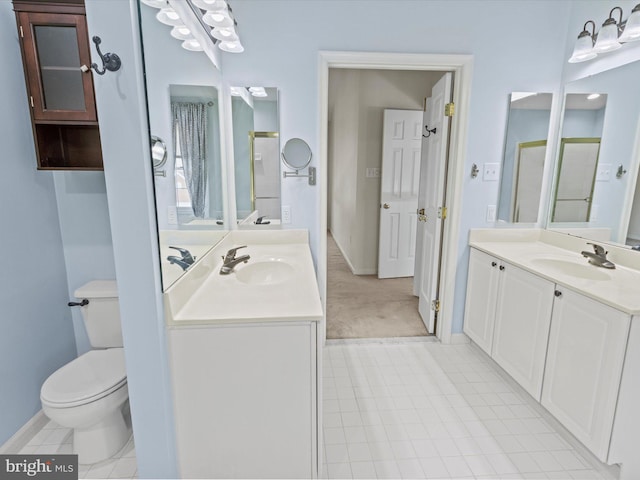 1505 Ridge Forest Way, Hanover, MD 21076 - full bathroom with two vanities and tile patterned floors