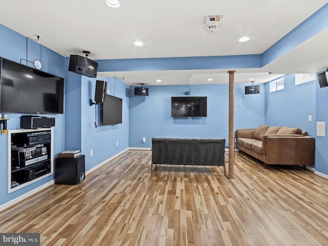 1505 Ridge Forest Way, Hanover, MD 21076 - living room with light wood finished floors and recessed lighting