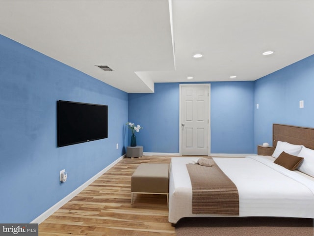 1505 Ridge Forest Way, Hanover, MD 21076 - bedroom with wood finished floors and recessed lighting