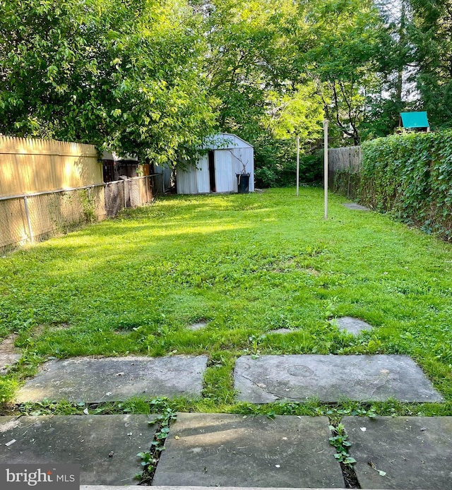 363 New St, Pottstown, PA 19464 - fenced backyard featuring a storage unit